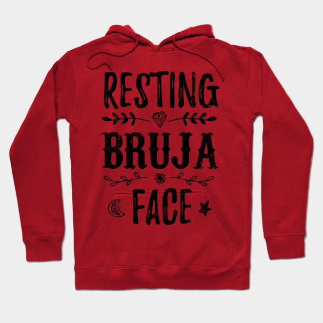 Resting Bruja Face Hoodie by verde